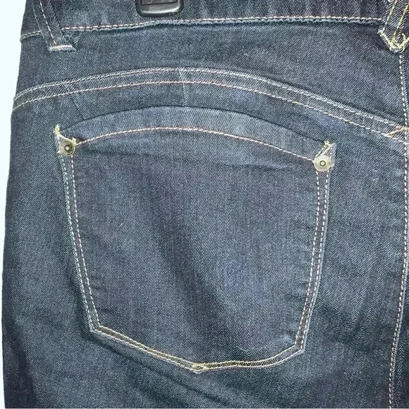 Women’s Democracy “Ab” Technology Dark Wash Skinny Pull On Jeans Size 12 - Picture 6 of 12